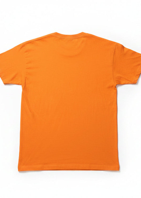 Men's orange When You Pass Through The Waters t-shirt – flat lay