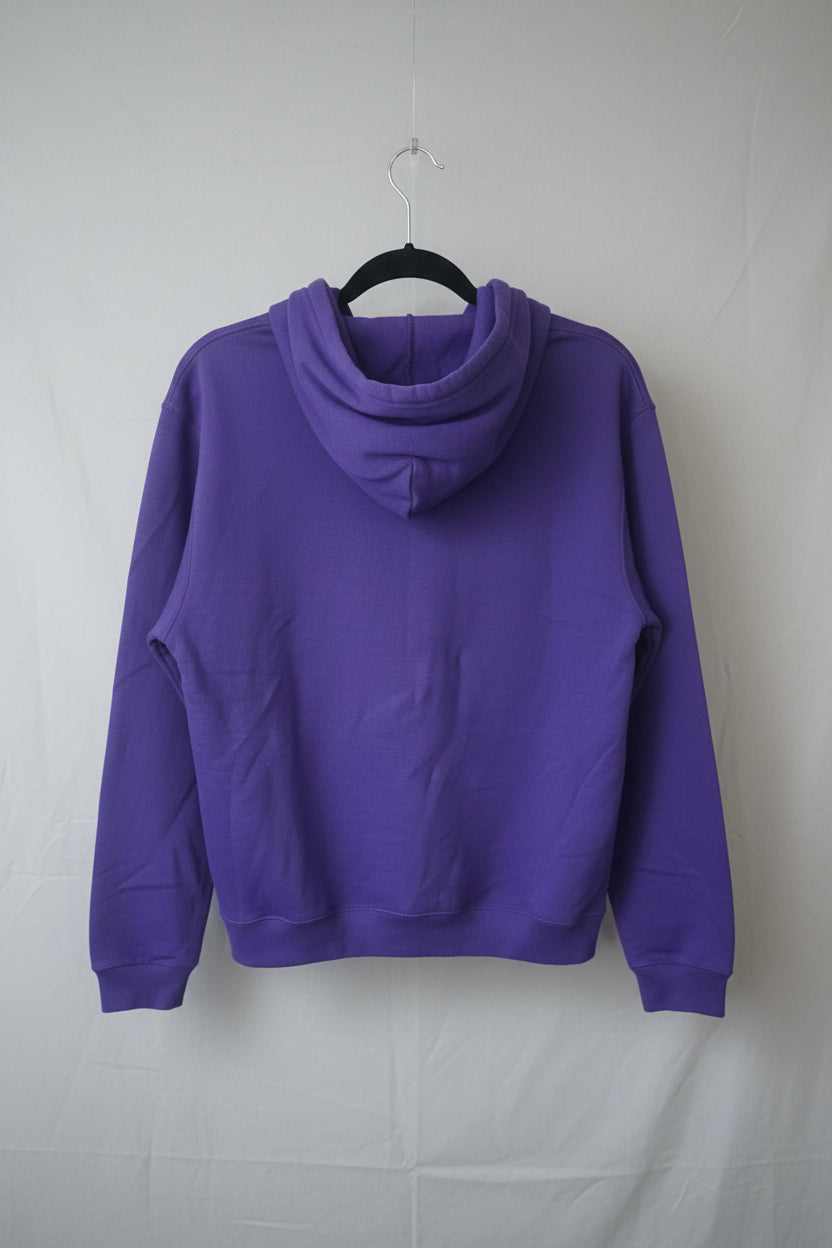 Team Jesus purple ladies hoodie - back view