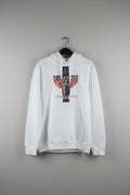 Child of God A Man of Faith A Warrior of Christ white hoodie - front