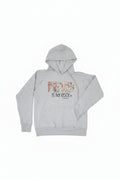The Lord Is My Rock grey women's hoodie – front view