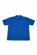 Crowned John 3:16 royal blue men's polo shirt – front view