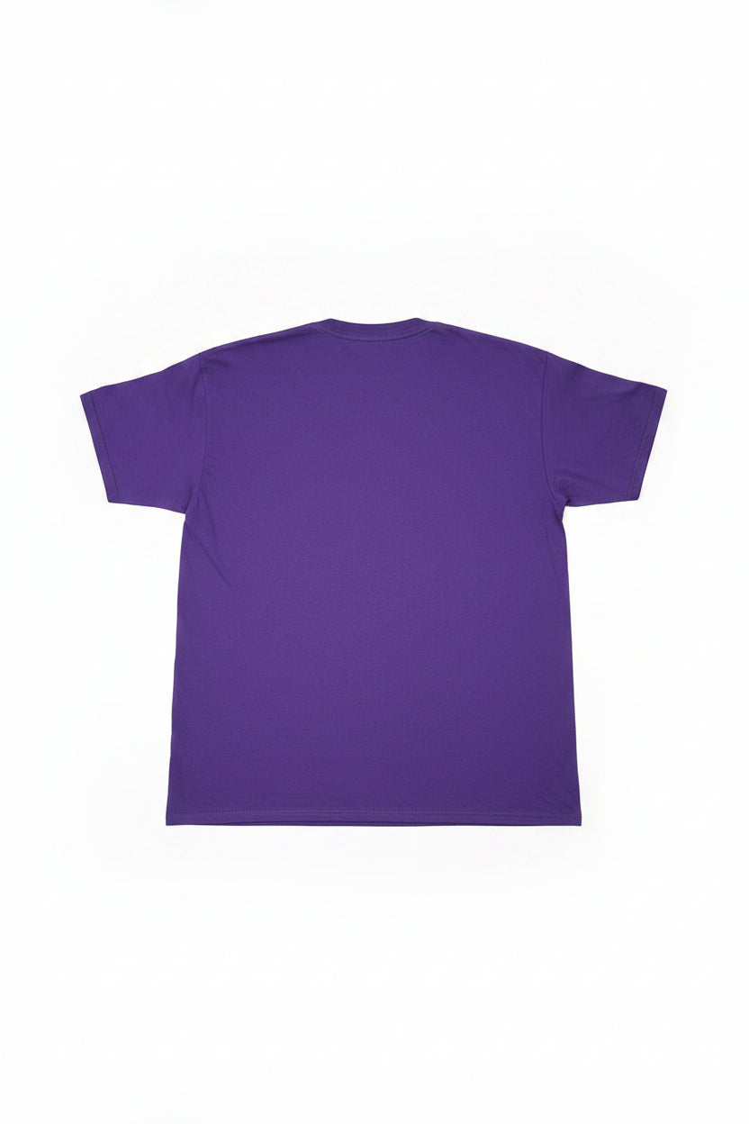 Team Jesus purple men's t-shirt – back view