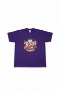 Team Jesus purple men's t-shirt – front view