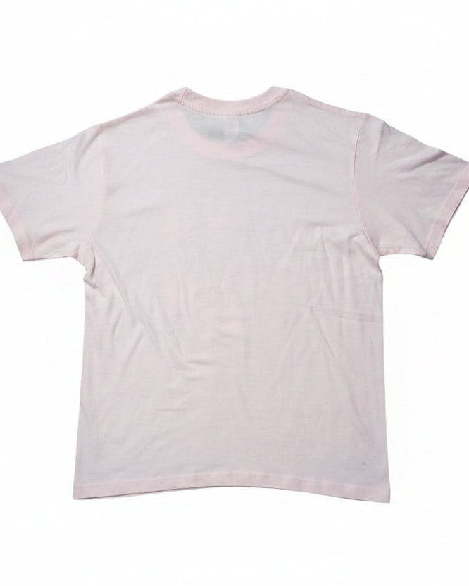 Pale pink girls’ T-shirt, back view