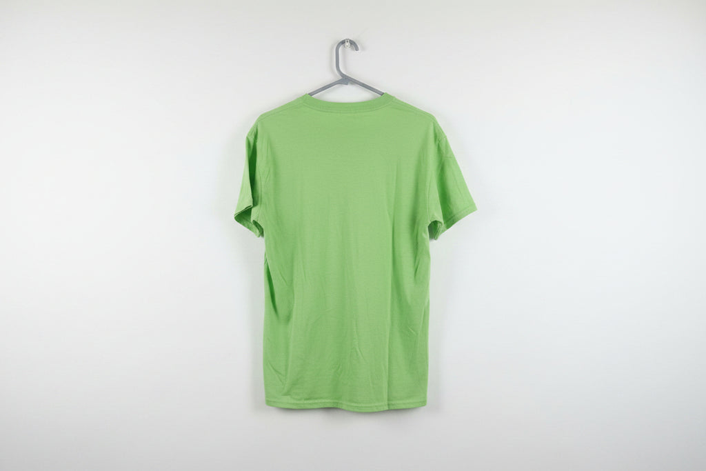 I Want To Be So Full of Christ men's lime green t-shirt - back
