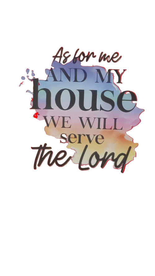As For Me And My House – Premium Graphic Hoodie in Red (Size L) (Copy)